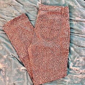 Lee leopard print jeans